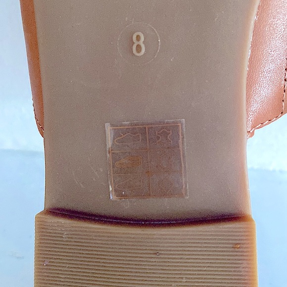 Madewell Cory leather flat mules English saddle tan size 8 - Picture 11 of 14